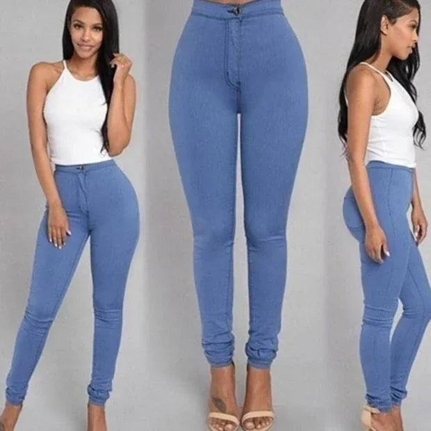 Fashion elastic jeans women leggings ladies - DanaFashionstore