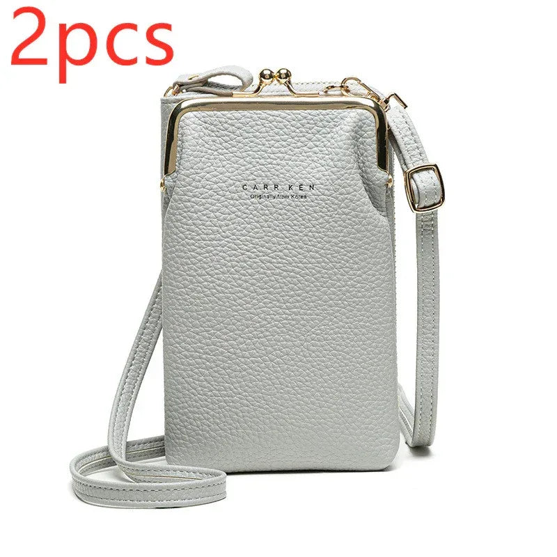 Fashion Lychee Pattern Solid Color Diagonal Shoulder Bag - DanaFashionstore