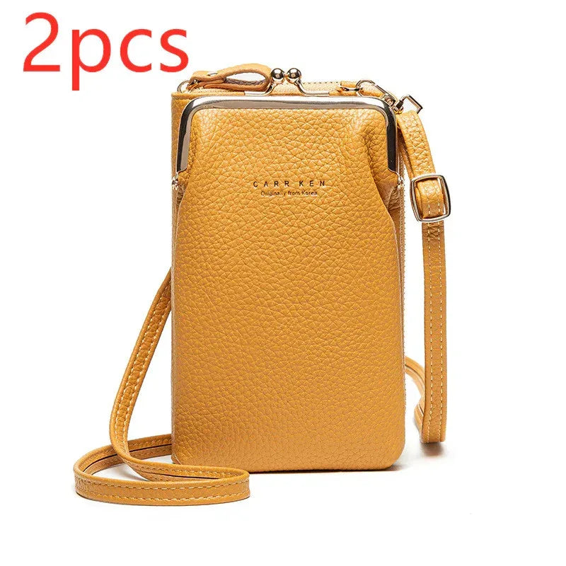 Fashion Lychee Pattern Solid Color Diagonal Shoulder Bag - DanaFashionstore