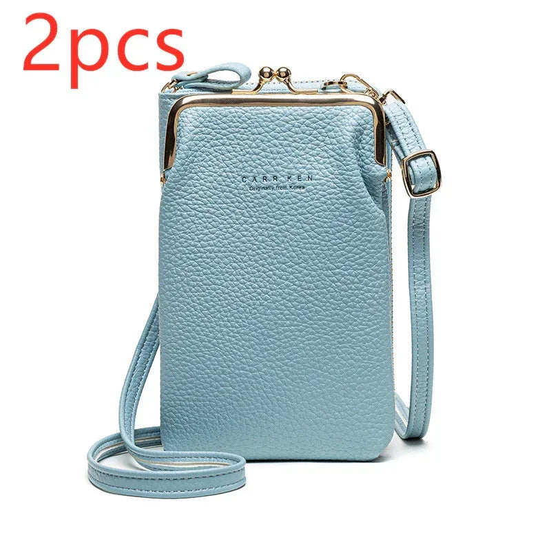 Fashion Lychee Pattern Solid Color Diagonal Shoulder Bag - DanaFashionstore