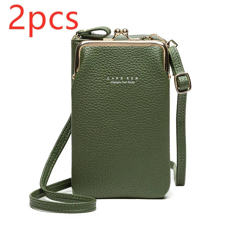 Fashion Lychee Pattern Solid Color Diagonal Shoulder Bag - DanaFashionstore