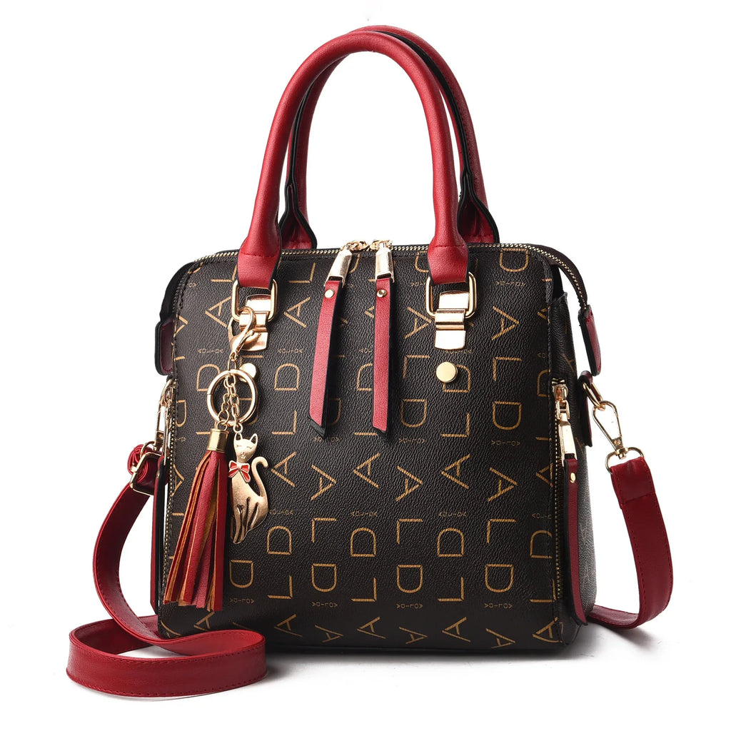 Women's Bag New Women's Bag Leisure Shoulder Bag Large Capacity PU Leather Handbag Cross Bag - DanaFashionstore