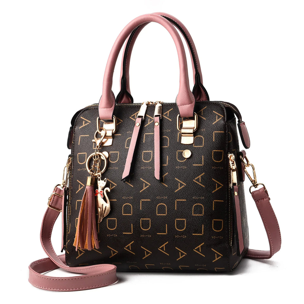 Women's Bag New Women's Bag Leisure Shoulder Bag Large Capacity PU Leather Handbag Cross Bag - DanaFashionstore