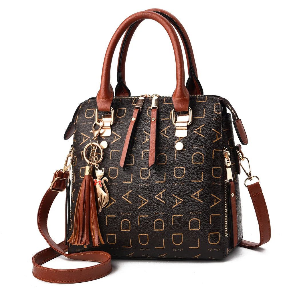 Women's Bag New Women's Bag Leisure Shoulder Bag Large Capacity PU Leather Handbag Cross Bag - DanaFashionstore