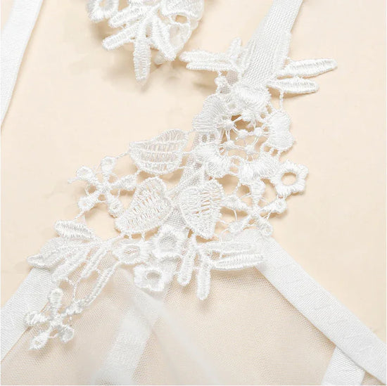 Sexy Lace Lingerie Set Bra High Waist Thong - DanaFashionstore