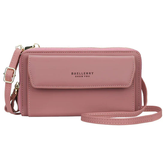 Ladies Long Wallet Double Zipper Large Capacity Diagonal Bag - DanaFashionstore