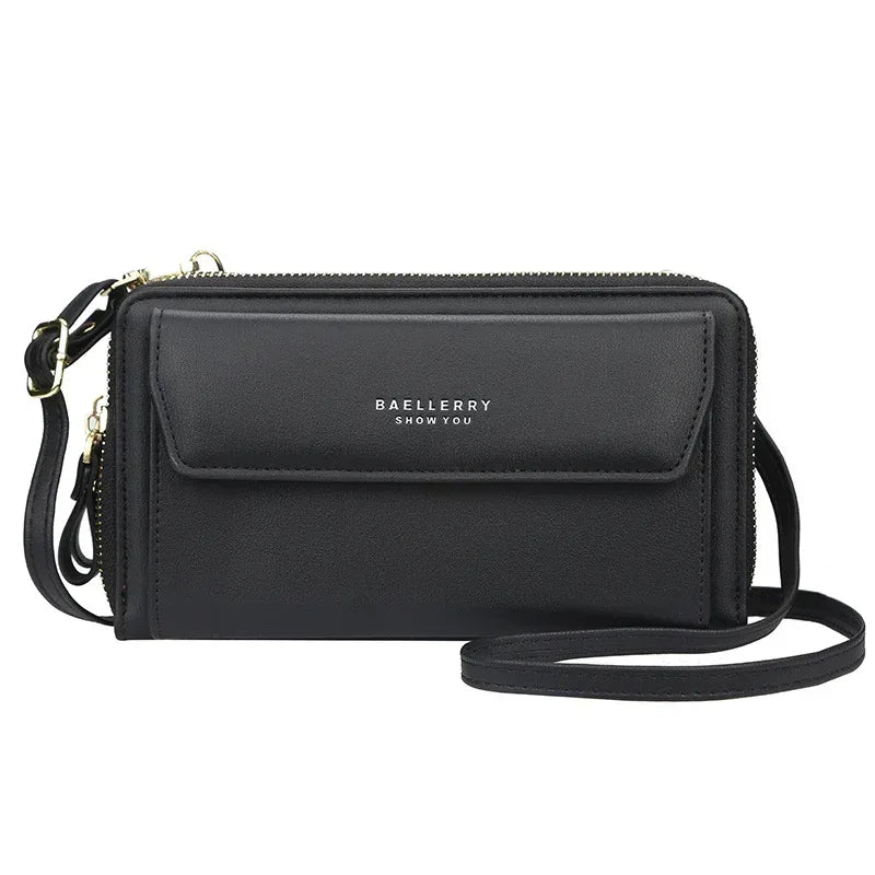Ladies Long Wallet Double Zipper Large Capacity Diagonal Bag - DanaFashionstore