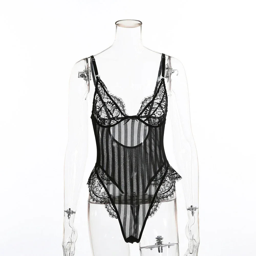 European Lace One-Piece Lingerie 2026 - Sexy Intimate Bodysuit - DanaFashionstore