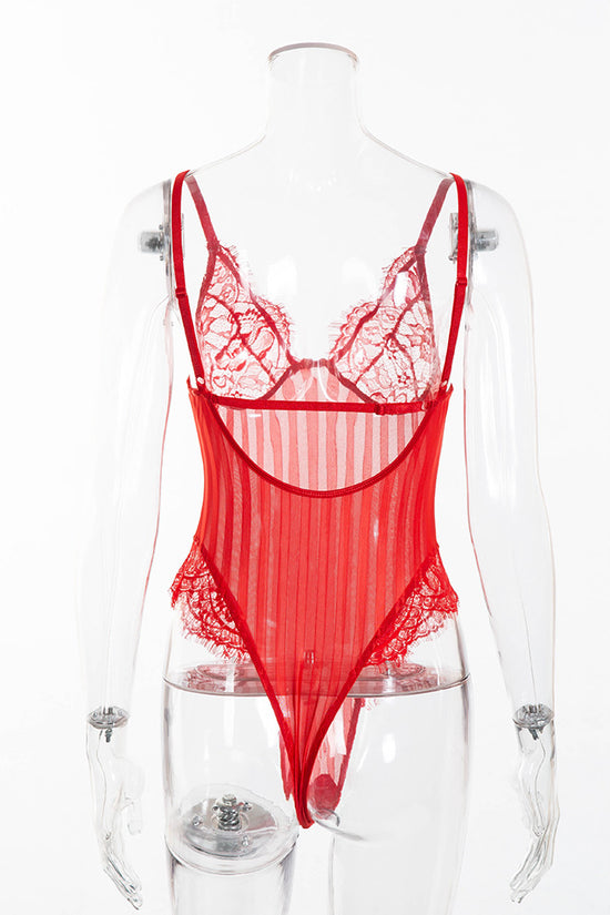 European And American Sexy Foreign Trade Women's Sexy Lingerie Lace One-Piece