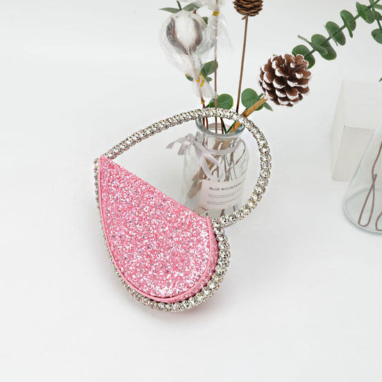 Diamond Heart-shaped Clutch Diamond Dinner Bag Clutch Small Dana Fashion