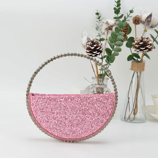 Diamond Heart-shaped Clutch Diamond Dinner Bag Clutch Small Dana Fashion