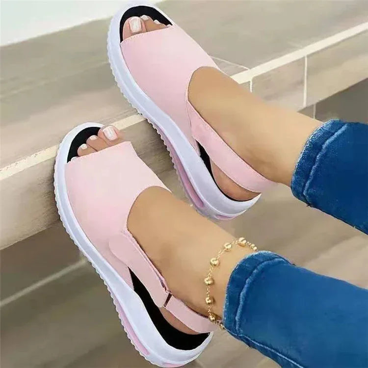 Fish-mouth Flat-heel Beach Low-top Women's Sandals - DanaFashionstore
