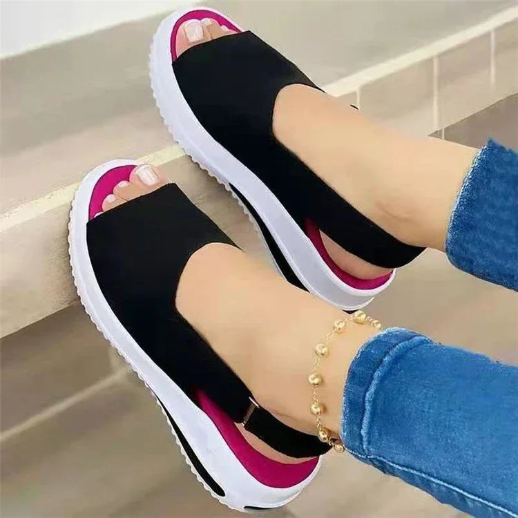 Fish-mouth Flat-heel Beach Low-top Women's Sandals - DanaFashionstore