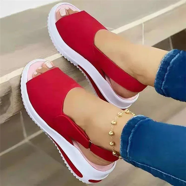 Fish-mouth Flat-heel Beach Low-top Women's Sandals - DanaFashionstore