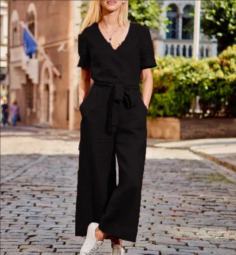Short-Sleeved Casual Loose Trousers 2026 - Comfortable Wide-Leg Pants - DanaFashionstore