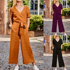 Short-Sleeved Casual Loose Trousers 2026 - Comfortable Wide-Leg Pants - DanaFashionstore
