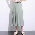 Solid color pleated skirt - DanaFashionstore