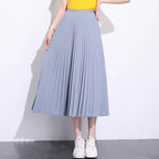 Solid color pleated skirt - DanaFashionstore