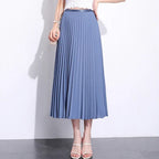 Solid color pleated skirt - DanaFashionstore