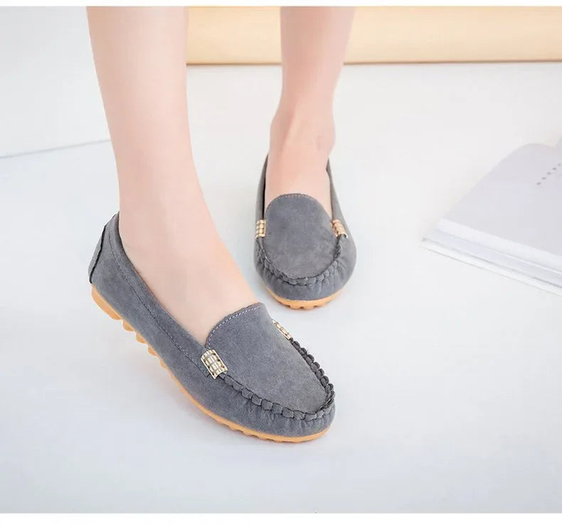 Spring and summer flat with the end of pregnant women nurse shoes Peas shoes casual women's shoes driving shoes Mom shoes a pedal - DanaFashionstore