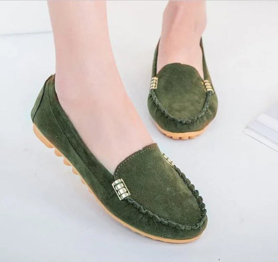 Spring and summer flat with the end of pregnant women nurse shoes Peas shoes casual women's shoes driving shoes Mom shoes a pedal - DanaFashionstore