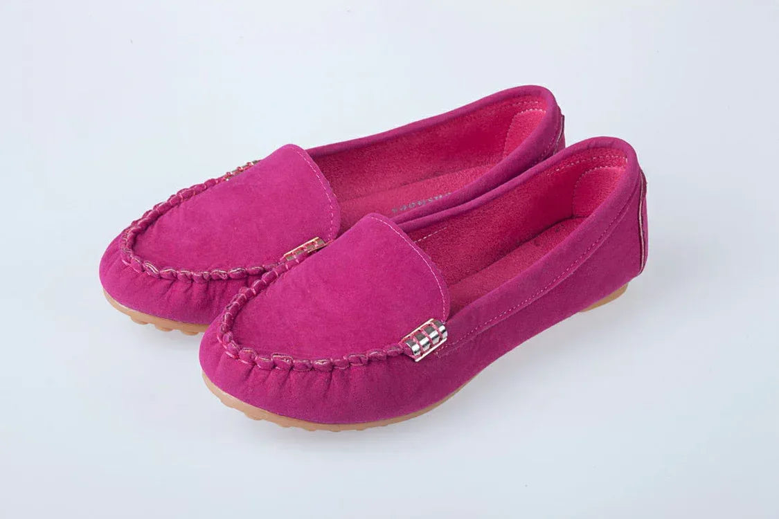 Spring and summer flat with the end of pregnant women nurse shoes Peas shoes casual women's shoes driving shoes Mom shoes a pedal - DanaFashionstore