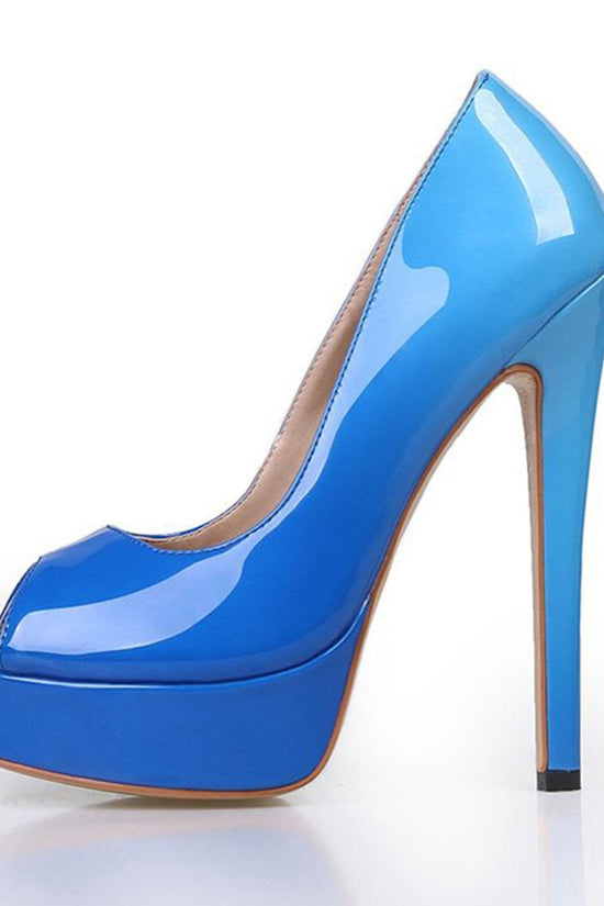 European Station Fish Mouth Gradient Color Water Table Super High-heeled Women's Single Shoes AliExpress