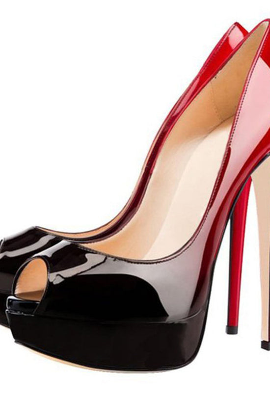 European Station Fish Mouth Gradient Color Water Table Super High-heeled Women's Single Shoes AliExpress