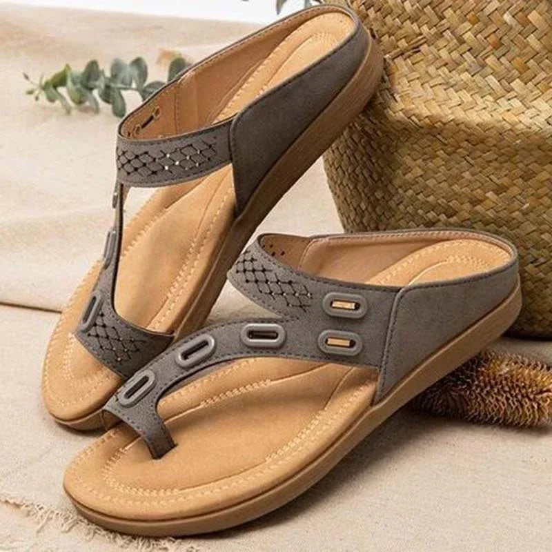 Summer Women's Sandals Retro Flip Flops Slippers Beach Shoes Slides - DanaFashionstore