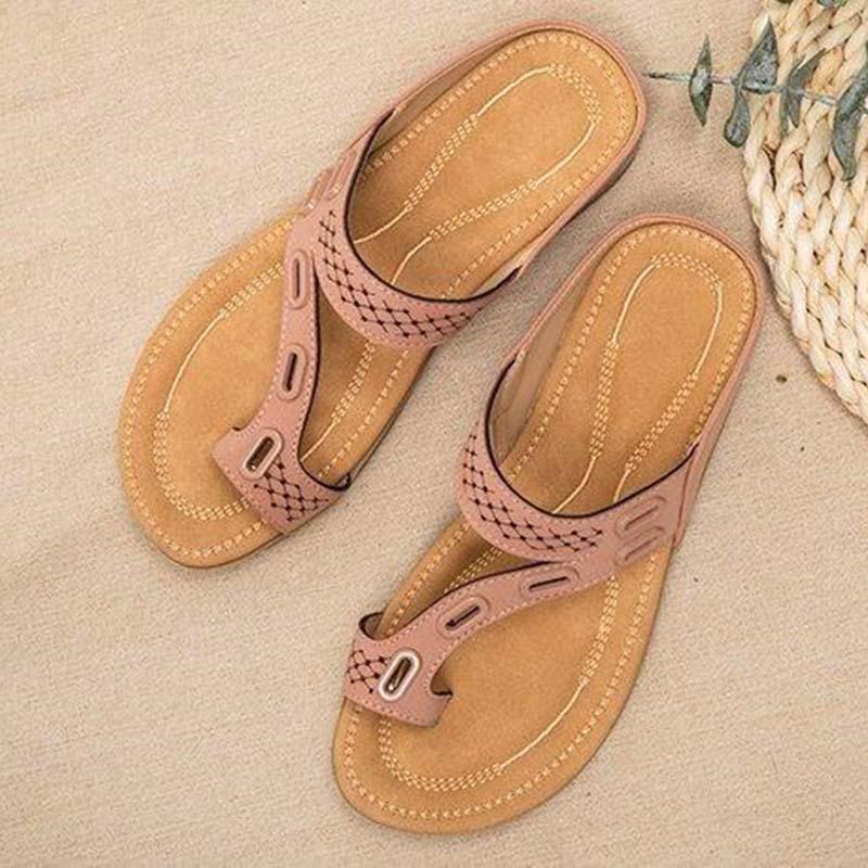 Summer Women's Sandals Retro Flip Flops Slippers Beach Shoes Slides - DanaFashionstore