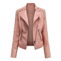 Women's Slim Leather Motorcycle Jackets 2026 - Short Biker Jacket - DanaFashionstore