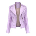 Women's Slim Leather Motorcycle Jackets 2026 - Short Biker Jacket - DanaFashionstore