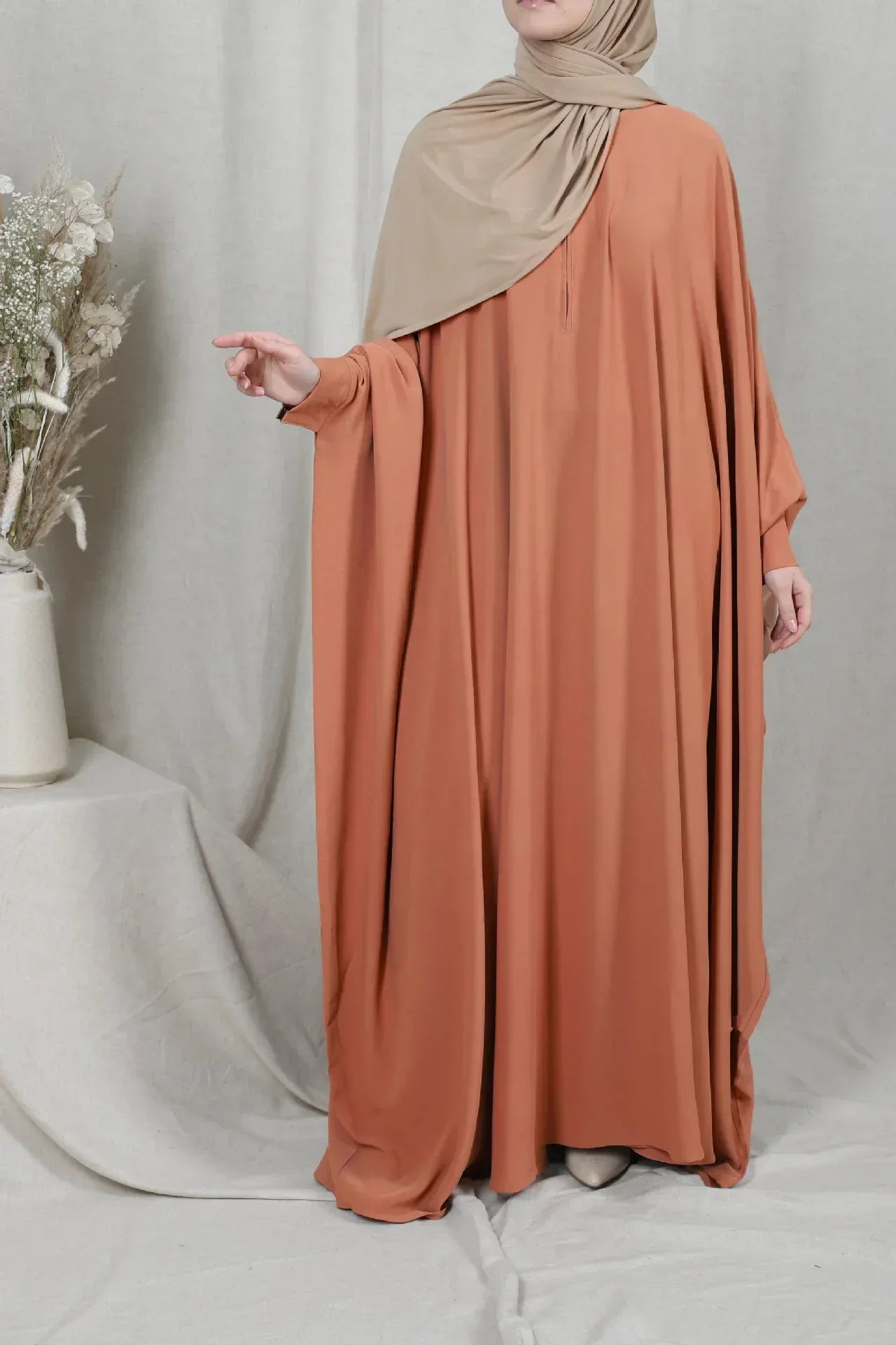 Eid Hooded Muslim Hijab Dress - Prayer Jilbab Abaya Long Khimar Full Cover Ramadan Gown - DanaFashionstore