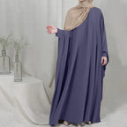 Eid Hooded Muslim Hijab Dress - Prayer Jilbab Abaya Long Khimar Full Cover Ramadan Gown - DanaFashionstore