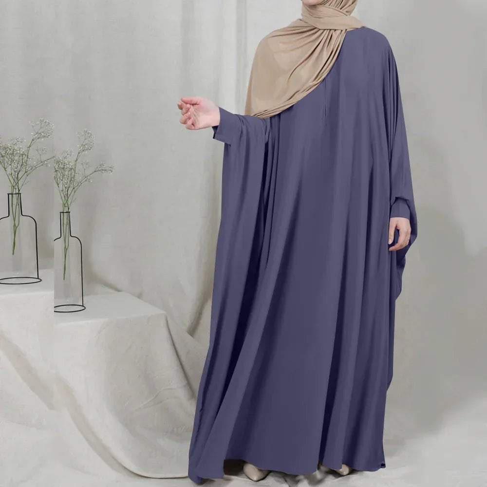 Eid Hooded Muslim Hijab Dress - Prayer Jilbab Abaya Long Khimar Full Cover Ramadan Gown - DanaFashionstore