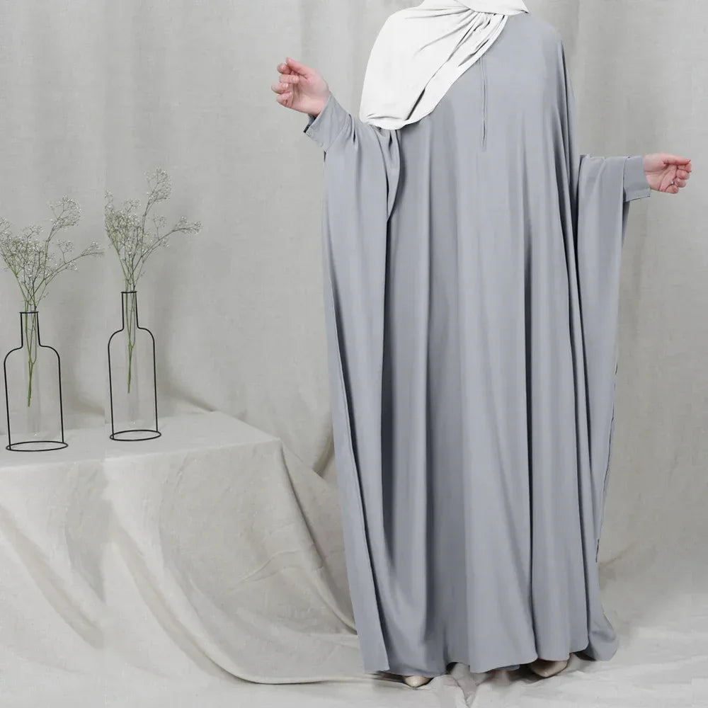 Eid Hooded Muslim Hijab Dress - Prayer Jilbab Abaya Long Khimar Full Cover Ramadan Gown - DanaFashionstore