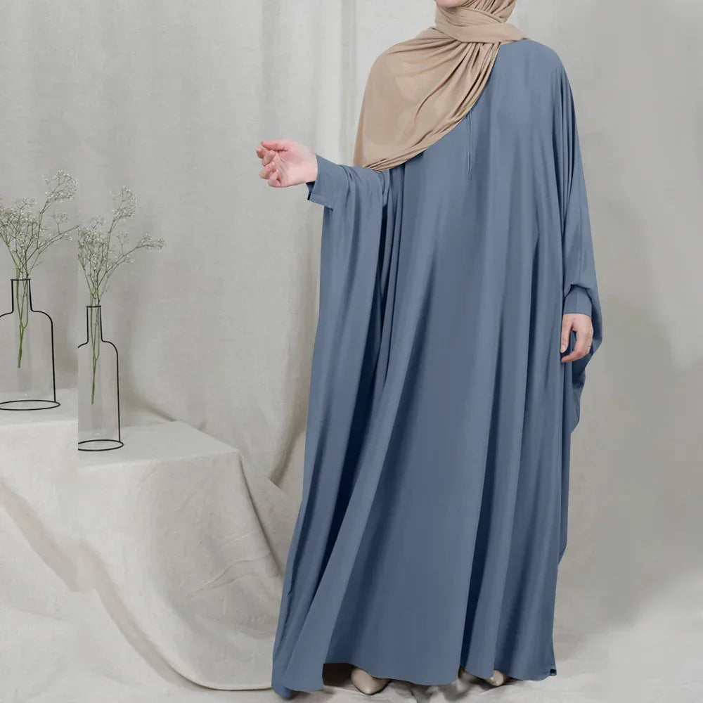 Eid Hooded Muslim Hijab Dress - Prayer Jilbab Abaya Long Khimar Full Cover Ramadan Gown - DanaFashionstore