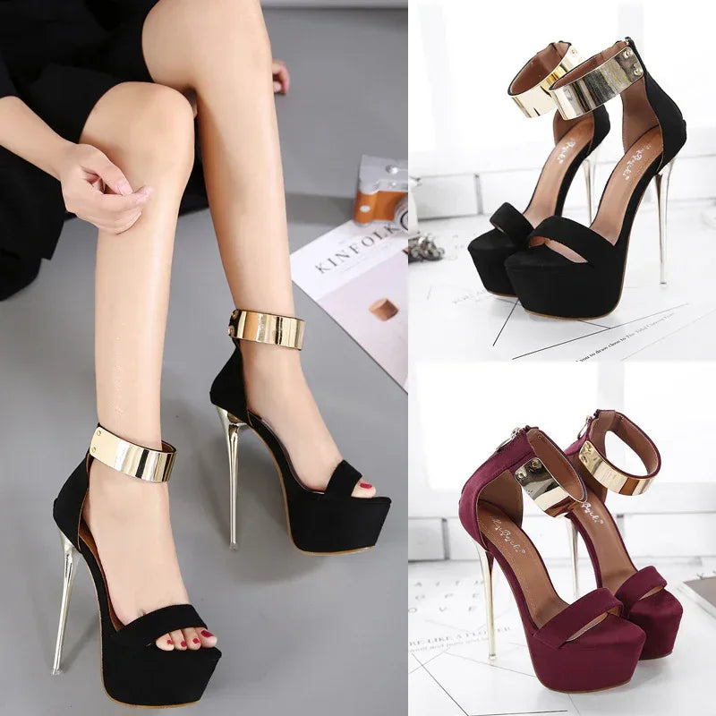 Fashionable New Waterproof Platform Stiletto Heel - DanaFashionstore
