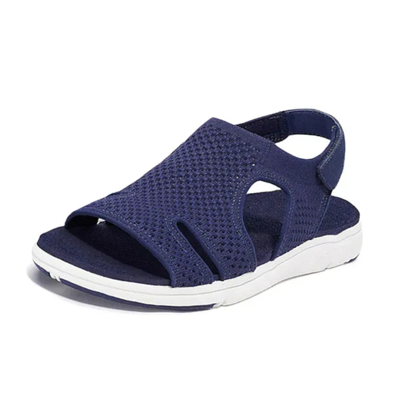 Women's Sandals Large Size Breathable Stretch Webbing Platform Sandals - DanaFashionstore