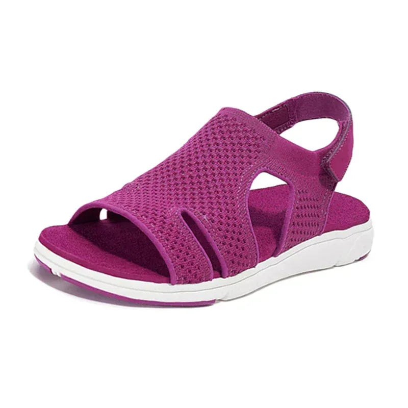 Women's Sandals Large Size Breathable Stretch Webbing Platform Sandals - DanaFashionstore