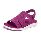 Women's Sandals Large Size Breathable Stretch Webbing Platform Sandals - DanaFashionstore