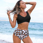 Swimsuit Amazon New Style European And American Bikini Women Foreign Trade Sexy High Waist - DanaFashionstore
