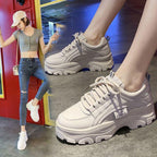 Daddy Shoes Women'S New Year Spring And Autumn Thick Bottom Summer Breathable Mesh Small White Shoes Ins Single Shoes - DanaFashionstore