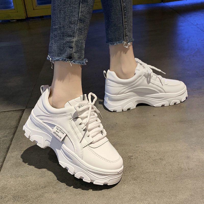 Daddy Shoes Women'S New Year Spring And Autumn Thick Bottom Summer Breathable Mesh Small White Shoes Ins Single Shoes - DanaFashionstore
