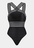 Swimsuit Bikini High Waist Leopard Print Stitching Bikini Ladies Swimsuit One-Piece - DanaFashionstore