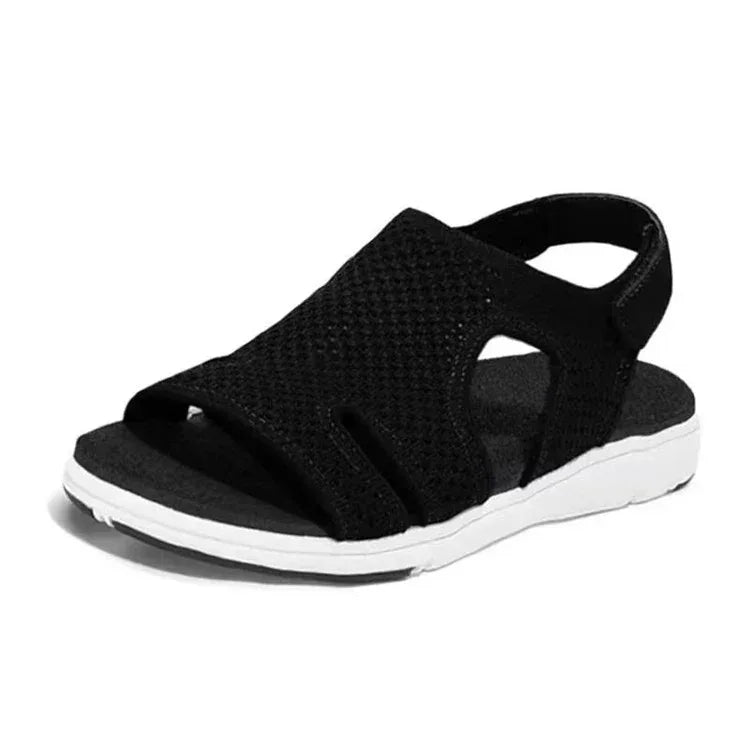Sandales Confortables Douces Femmes Sangle Croisee Reglable Conception Maille Superieure Chaussures Respirantes Nouveaute - DanaFashionstore
