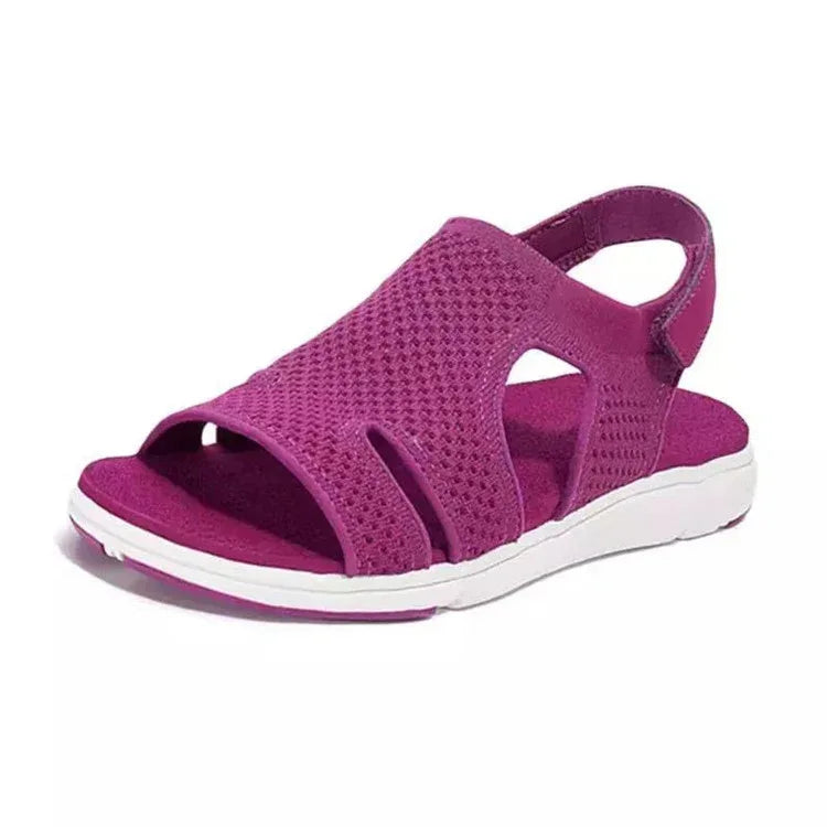 Sandales Confortables Douces Femmes Sangle Croisee Reglable Conception Maille Superieure Chaussures Respirantes Nouveaute - DanaFashionstore