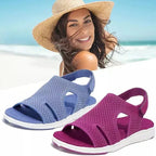 Sandales Confortables Douces Femmes Sangle Croisee Reglable Conception Maille Superieure Chaussures Respirantes Nouveaute - DanaFashionstore