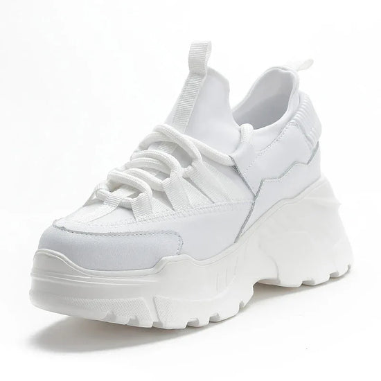 Increased Daddy Shoes White Shoes Women - DanaFashionstore