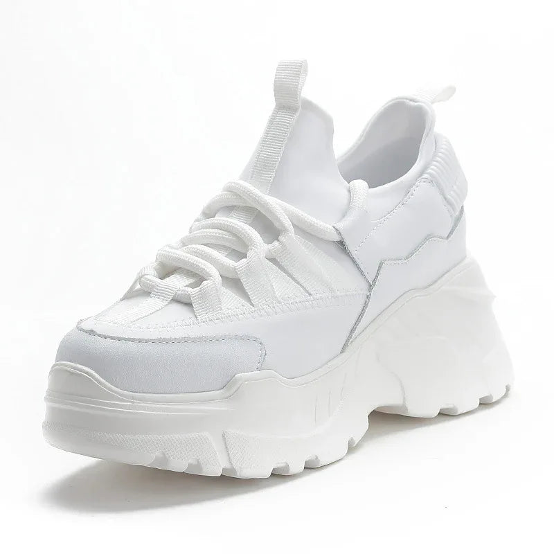 Increased Daddy Shoes White Shoes Women - DanaFashionstore